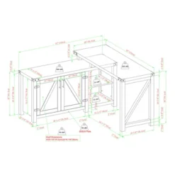 Farmhouse Rustic L Shaped Desk With Storage - Saracina Home -Furniture Store GUEST fa005513 b6d6 42aa a114 0fa1d28fdef4