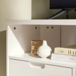 Cara Mid-Century Modern 3 Drawer Corner TV Stand For TVs Up To 58" - Saracina Home -Furniture Store GUEST fb957360 40de 4089 a8ee 5e1e6d667985