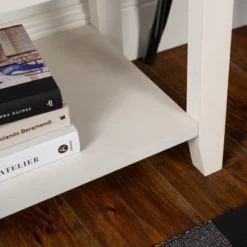 48" Farmhouse Solid Wood 2 Drawer Buffet White - Saracina Home -Furniture Store GUEST fca06093 76ee 4361 a9c1 7bd02fcca42c